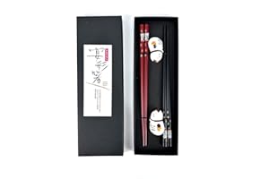 SOSINYA Juego de regalo reutilizable de estilo chino, Wiederverwendbar, Chinesischer Stil, Schwarz Und Elegant Klassische Art In Edler Schatulle Geschenkbox Essstäbchen Spülmaschinenfest (A Style)