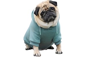 Spark Paws Sudadera con capucha para perro, suéter de alta calidad para perros pequeños, medianos y grandes, trajes cálidos para bulldogs franceses, pitbull, cachorro, alternativa a la chaqueta de