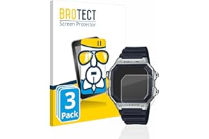 brotect Glass Screen Protector Film compatible with Casio AE-1200WH (3 Pack) - Glass-Foil 9H Protection [Scratch Resistant, High Clarity]