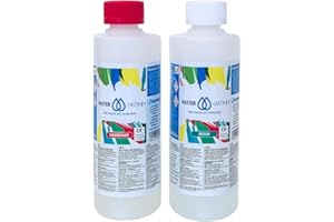 ELI-CHEM RESINS MASTERCAST 1-2-1 Epoxidharz mit Härter Set zum Gießen 400 g für Fluid-Painting | glasklar und UV stabilisiert | Clear Epoxy Casting Pouring Resin | 2K Gießharz farblos für DIY Kunst Leinwand Holz Glas