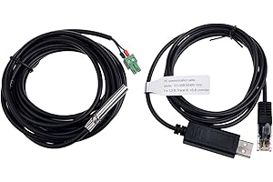 EPEVER Remote Temperature Sensor and Communication Cable CC-USB-RS485-150U USB to PC RS485 Tracer Series Solar Charge Controller Accessories(150U+RTS)