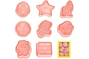 SIPHUS Moldes Galletas Niños, 8pcs Cortadores de Galletas, Cookie Cutter, Formas Galletas, Moldes Galletas Infantiles, Formas Galletas, para Decorar Galletas, Reposteria, Fondant, Sandwich etc