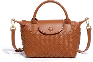 Waiyqju Mini Small Size Braided Luxury Leather Women's top Handle Handbag Fashion Travel Daily Satchel
