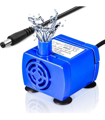 Cat Fonteinpomp, Vervangende Pomp voor Cat Fontein Pet Fountain Vervanging van Cat Waterdispenser Ultrastille Waterpomp met Lange Levensduur met USB en 5,9 Ft Voedingskabel
