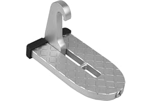 CATPAW Car Doorstep Foot Pegs Folding Ladder U Shaped Hook Pedal Easy Access to Rooftop with Safety Hammer Function Car Accessories for SUV, RV,Off-Road Vehicle