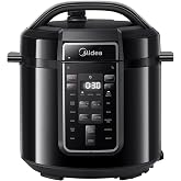 Midea 9-in-1 Electric Cooker, 12 Instant Presets, Non-Stick, Rice Cooker, Slow Cooker, Stainless Steel Steamer, 6 Quart