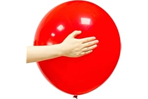 ASIYUHY Large Red Balloons 12 Pack 18 Inch Big Balloons Thick Latex Party Balloon Round Helium Ballons for Birthday Wedding Valentine's Day Festival Christmas Decorations