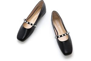C.Paravano Mary Jane Schuhe Damen | Ballerinas Elegant | Mary Jane Ballerina | Flache Schuhe für Damen | Brautschuhe | Ideal für Büro & Alltag