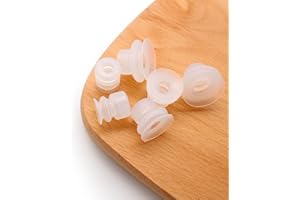 SRJQXH 6 Piezas Ventosa, HSP-25-2/ HSP-20-2/ HSP-15-2 Almohadillas de Ventosa de Plástico, Blanco Ventosa de Plástico Transparente, Se Puede Utilizar para Equipos de Automatización Mecánica