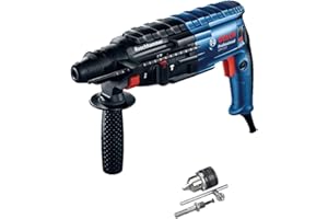 Bosch Professional martillo perforador GBH 240 (con SDS plus, 790 W, con empuñadura auxiliar, tope de profundidad de 210 mm, portabrocas, maletín de transporte)