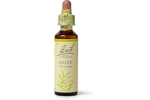 BACH FLOWER REMEDIES Bach Original Flower Remedies (Olive) Live The Day, Stay Energised, Emotional Wellness, Natural Flower Essence, 20ml