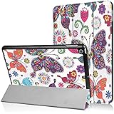 Apple Ipad 9.7 Case,iPad 9.7 2017 Cover,Apple Ipad 2017 Case,Apple 9.7 iPad Case,Slim PU Snap On Slim-Fit Case for Apple New Ipad 9.7,Colorful butterfly