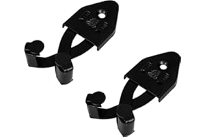 Mythrojan Vertical Sword Holder Metal Single Sword Wall Mount Adjustable Multifunctional Display Mount Wall Decor Rack for Axe, Knives - Black, Large, Pack of 2