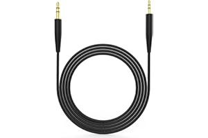 TOEASOR Zamienny inline mikrofon zdalna regulacja głośności kabel audio kabel kabel zgodny z Bose SoundTrue Soundlink QC25 QC35 OE2 słuchawki z urządzeniami iPhone (czarny)