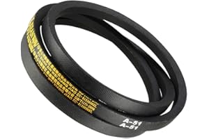 TA-VIGOR A51 Drive V-Belt 51" Inner Length 13mm Width 8mm Thick, Rubber Transmission Belt for Mower, Traction, Industrial Drive Systems