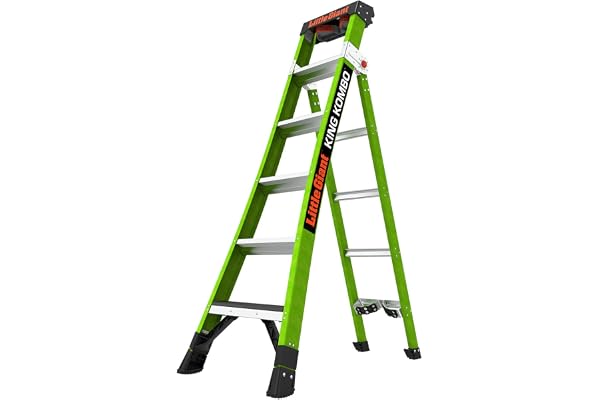 Little Giant King Kombo 5+4 steg 3-i-1 stege med roterande dyna