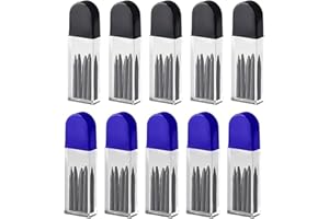 QLEUIFT 100 PCS 2 B HB Compasso Ricariche,Mine per Compasso, Compasso Ricariche di Ricambio, Set Compasso di Precisione, Ricambio per Compasso,per la creazione di Disegni matematici