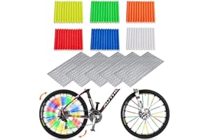 Yeria Speichenreflektoren Fahrrad, 136 Stück Speichenreflektoren Fahrrad, Reflektoren-Aufkleber fürs Fahrrad, 360°Sichtbarkeit Fahrradspeichen Reflektoren Clips