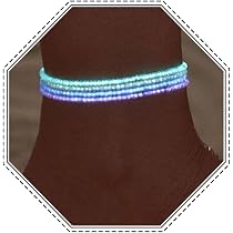Lot De 5 Bracelets De Cheville Bohème Jovono - Perles Colorées - Style Plage Et Événement