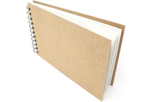 Artway Enviro - Cuaderno de dibujo A5 encuadernado en espiral - Apaisado - 70 Caras/35 Páginas de Papel Cartucho Reciclado 170gsm - Cuaderno de dibujo 100% reciclado