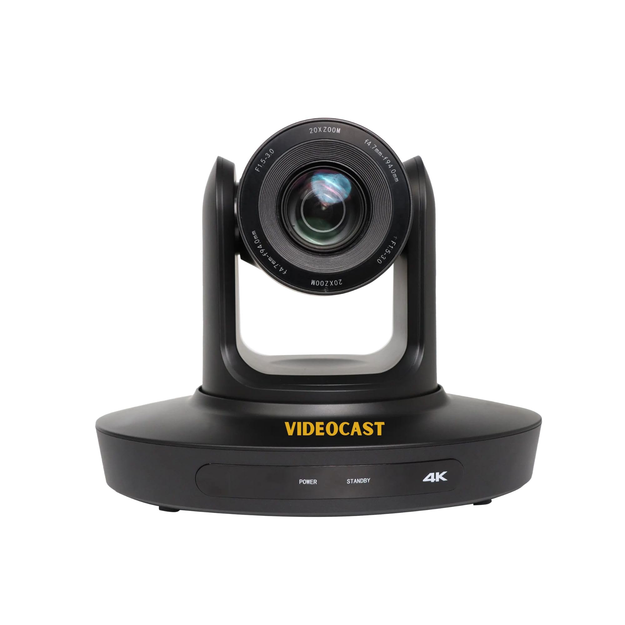 VIDEOCAST 4K UHD VC90 20X AI Tracking PTZ Video Camera for Online Teaching, YouTube Video, Worship Etc.