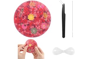 NACHLYNN 1 Stück Picking Pad Picky Pads Kit Skin Picking Fidget Toys for Trichotillomania Lindert Hautkratzen, Dermatillomanie, Stress und Angst für Erwachsene und Kinder (Rosenrot)