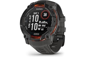Instinct 3 Smartwatch, Solar, 50mm, Svart | MIP-skärm, upp till 40 dagars batteritid, förinstallerade sportappar, LED