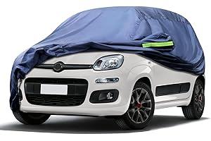 Svnqney Car Tarpaulin 10 Layers Full Garage Car Cover Full Garage Dustproof Waterproof Car Cover Car Cover for Fiat Panda 2003-2023