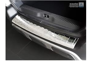 Avisa 2/35206 Stainless Steel Rear Bumper Protector Citroën C3 Aircross II 2017-'Ribs', Silver