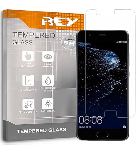 NEW'C 3 Pezzi Vetro Temperato Per Huawei P10, 9H, 0,33mm, Anti Graffio E Anti Impronte, Ultra Trasparente
