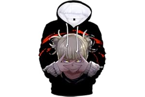 YIMIAO Mujer Sudaderas con Capucha Manga Japonesa Anime My Hero Academia Impresión 3D Niña Manga Larga Hoodie