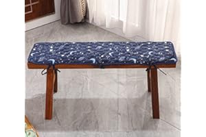 EN AyuL 2/3 Seater Bench Cushion Pads,Flannel Long Chair Seat Cushions Soft Bench Seat Cushion Pad for Garden Patio Home Indoor Outdoor (90x25cm,A)