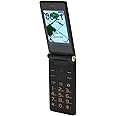 Flip Phone for Seniors with Large Buttons, GSM Mobile phone for the Elderly with SOS Button, Flashlight, Loudspeaker, Radio, Dual Screen, Camera, 8 Family Numbers (Tarnish Color)