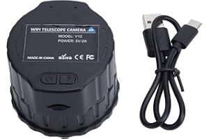 Bonbela WiFi Trådlöst Digitalt Okular 4MP 2K Videoinspelning Inbyggd WiFi-appar Elektronisk Okularkamera för 1,18‑1,97tums Teleskop