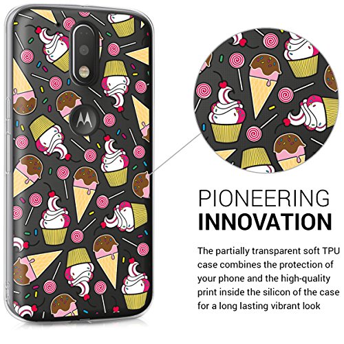 kwmobile Funda para Motorola Moto G4 Moto G4 Plus - Carcasa Protectora de TPU con dise o de Dulces en Rosa Fucsia Amarillo Transparente reviews kwmobile Funda para Motorola Moto G4 Moto G4 Plus - Carcasa Protectora de TPU con dise o de Dulces en Rosa Fucsia Amarillo Transparente