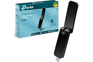 TP-Link Wi-Fi Dongle AC1300 Wireless Dual Band USB Wi-Fi Adapter for PC Desktop Laptop Tablet (Supports Windows XP/7/8/8.1/10/11 and Linux, USB 3.0) (Archer T4U)
