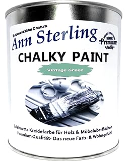 Ann Sterling Kreidefarbe Shabby Chic Farbe London Green Grun 1kg 750ml Lack Chalky Paint Amazon De Baumarkt