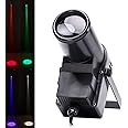U`King LED Pinspot Lights with 30W RGBW Stage Spotlight Effect by dmx512 Great for Home DJ Disco Wedding Dance Party Mirror Ball Lighting (Black)