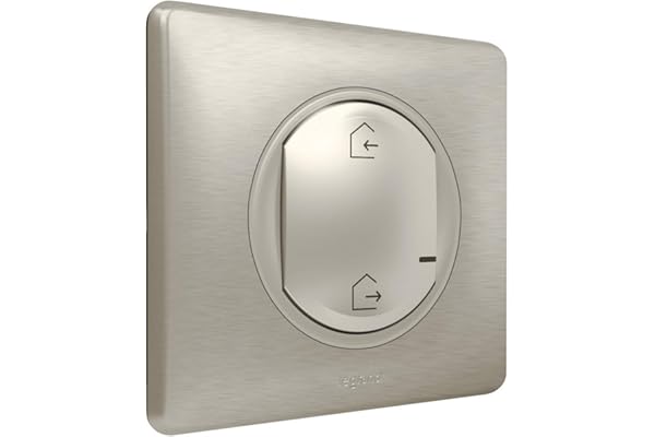 Legrand - Commande Départ/Arrivée pour installation connectée Céliane with Netatmo avec plaque Métal Titane