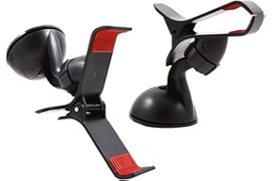 iZKA® - Super ClawGrip 360' Ball Joint Rotate In-Car Windscreen Suction Holder Mount ideal for Sat Nav TomTom, Garmin, Navman, Navigon, Pronav GPS & more