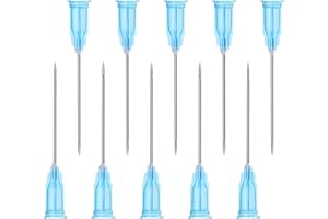 kinoco 60Pcs Dispensing Accessories Stainless Steel Industrial Needles Individually Packed (23G-25mm)