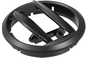 A ABSOPRO 76mm 68mm Runder schwarzer AC-Luftauslass Universal für Wohnmobil, Bus, Boot, Yacht, Wohnwagen - Packung mit 1