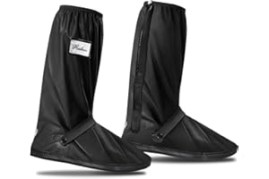 Ctrunit Waterproof Shoe Covers Rain Boots Shoes with Non Slip Sole Rainproof Boots Cover Reusable & Foldable, Men Women Rain Feet Gaiters for Rain Mud Snow