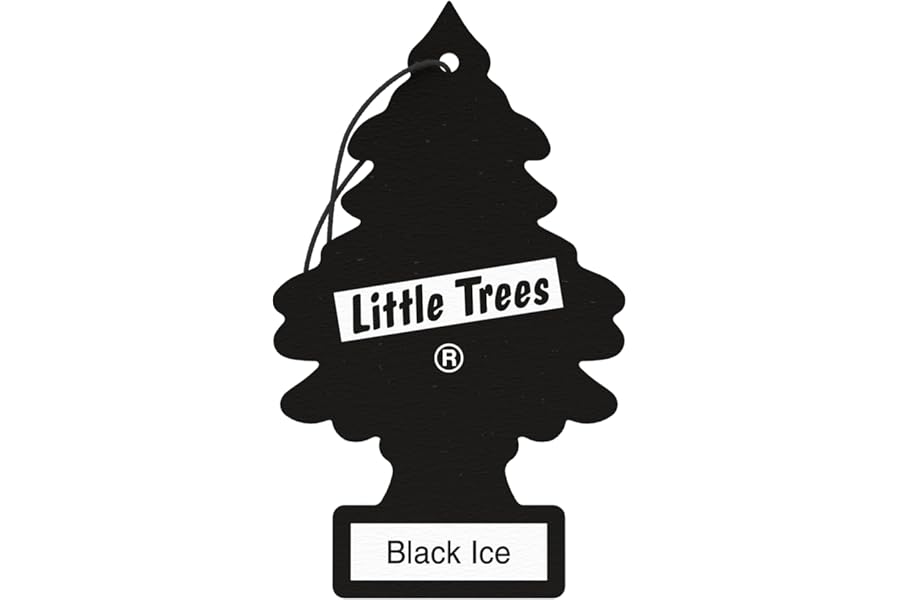 Little Trees Air Freshener Tree MTR0004 Black Ice Fragrance For Car Home Boat Caravan - Single Pack