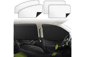 BMHNQ Pare Soleil Voiture Arriere 4 Pièces Rideau Occultant Voiture Paresoleil Vitre Laterale Bebe Voiture de Protection Solaire Protection Solaire Voiture bébé magnétique Convient pour Protéger Les Enfants