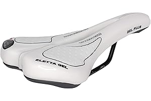 SELLE MONTEGRAPPA Sella Montegrappa per Bicicletta da Corsa MTB Trekking Unisex MOD. SM Eletta Gel 1150 Made in Italy Colore Bianco