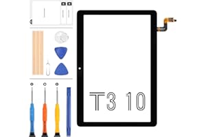 LADYSON Kit de remplacement d'écran pour Huawei MediaPad T3 10 AGS-L09 AGS-W09 AGS-L09 AGS-L03 Écran tactile Digitizer Panneau en verre + Outils de réparation gratuits (Noir)