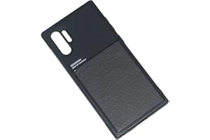 Kepuch Mowen Funda Case Carcasa Placa de Metal Incorporada para Samsung Galaxy Note 10+/10 Plus - Negro