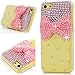 Produktbild SMART LEGEND für iPhone 5C Hülle Glitter Case Hartschale Transparent Schutzhülle Handyhülle Shiny Glanz Sparkle Bling Diamant Strass Tasche Skin Schale Hart PC Hardcase Clear Kristall Handytasche Etui