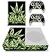 Produktbild Morbuy Xbox ONE S Design Folie Skin Vinyl Aufkleber Sticker für Microsoft Xbox ONE S Konsole + 2 Controller Skins Set (Bling Blätter)